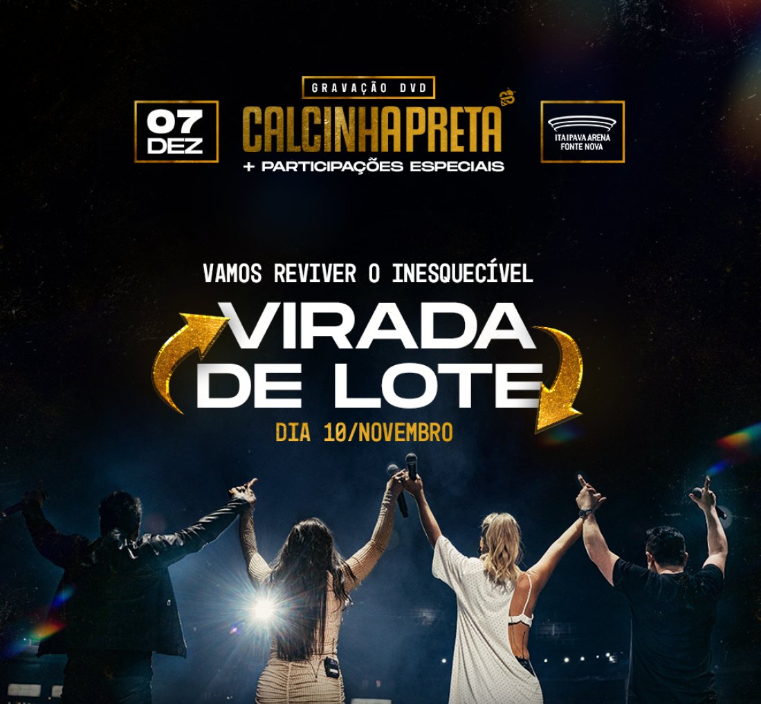 [Vai virar! Calcinha Preta anuncia início de novo lote para 10 de novembro ]