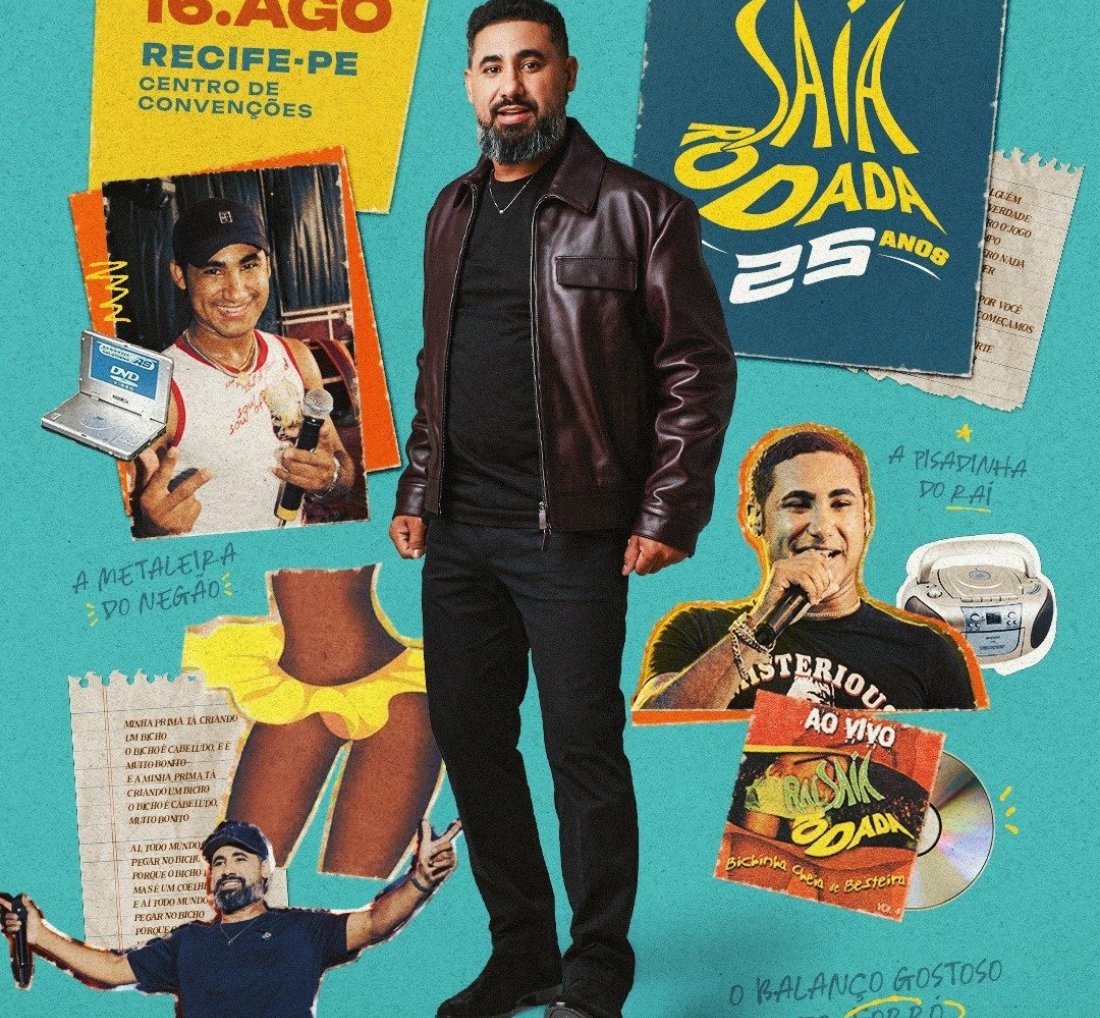 [Saia Rodada anuncia gravação de DVD em Recife para celebrar 25 anos de história]